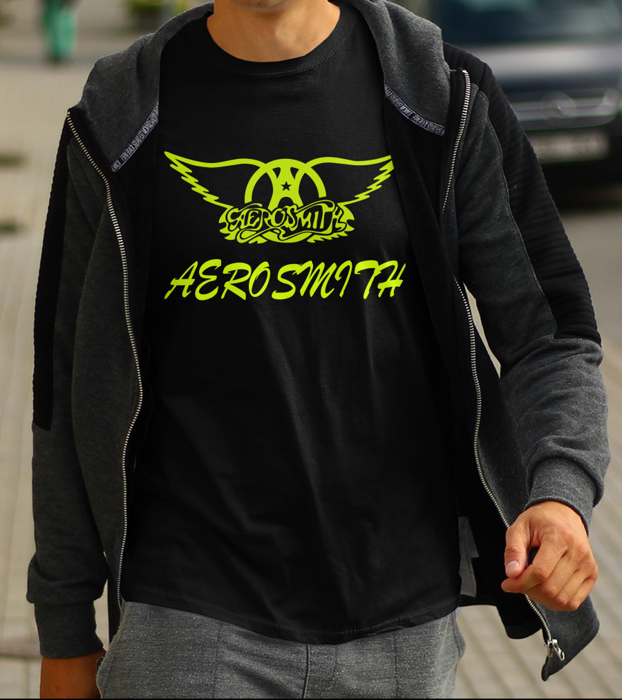Aerosmith Logo Neon Winged T-Shirt