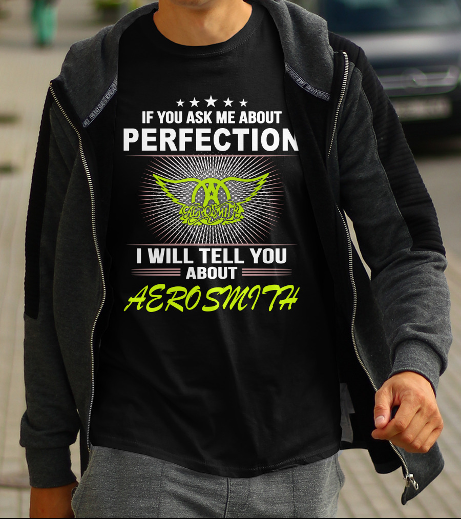 If You Ask Me About Perfection I Will Tell You About Aerosmith T-Shirt