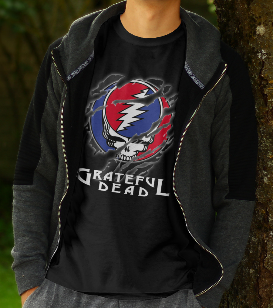 Grateful Dead Steal Your Face Skull Lightning Bolt Logo T-Shirt