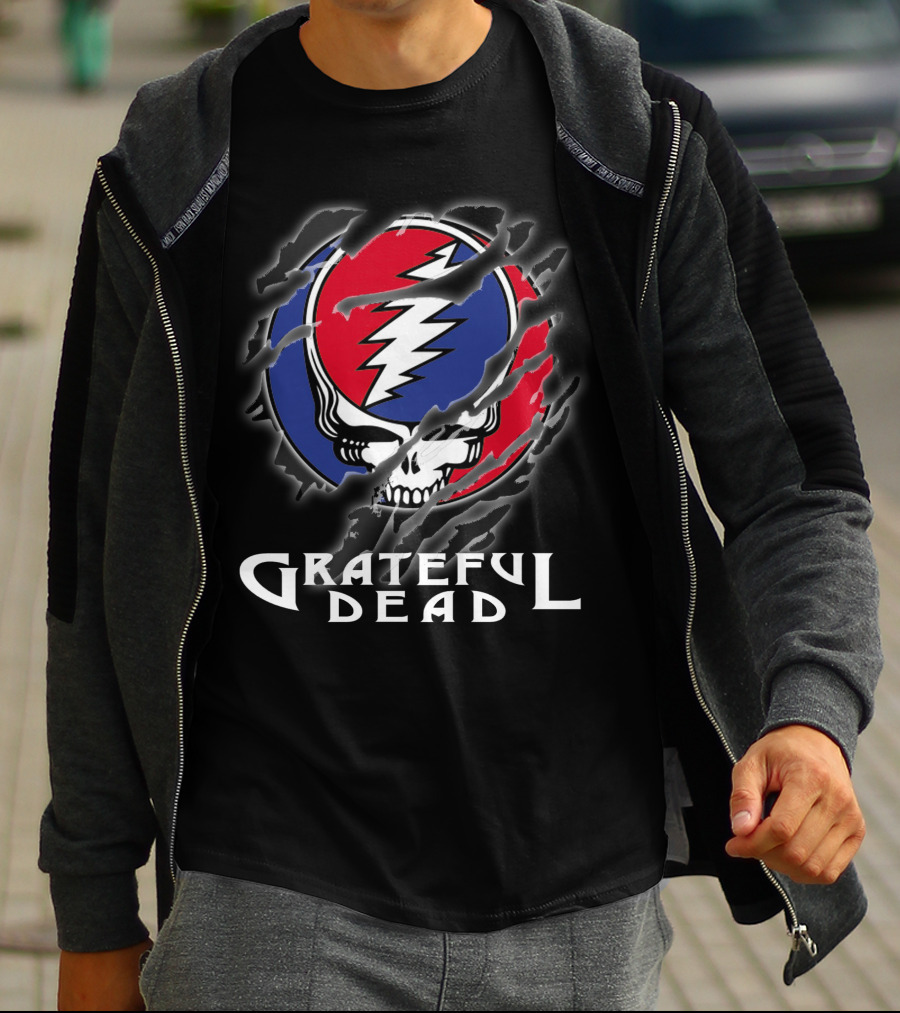 Grateful Dead Steal Your Face Skull Lightning Bolt Logo T-Shirt