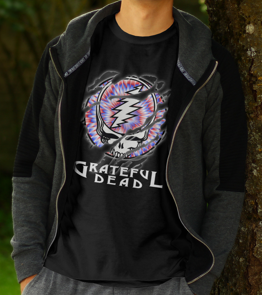 Grateful Dead Steal Your Face Skull Lightning Tie-Dye T-Shirt