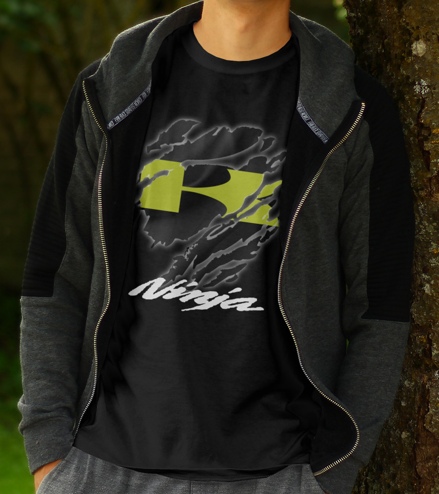 Ninja 02 Kawasaki Racing Logo Style T-Shirt