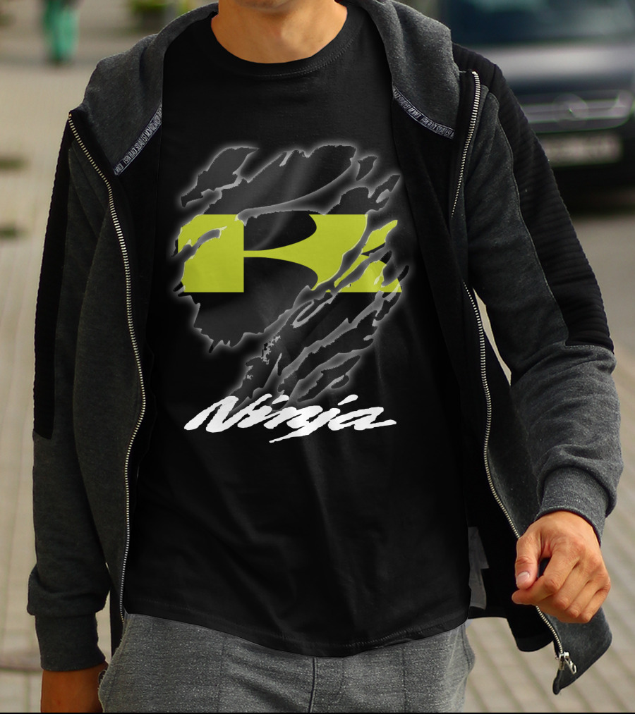Ninja 02 Kawasaki Racing Logo Style T-Shirt