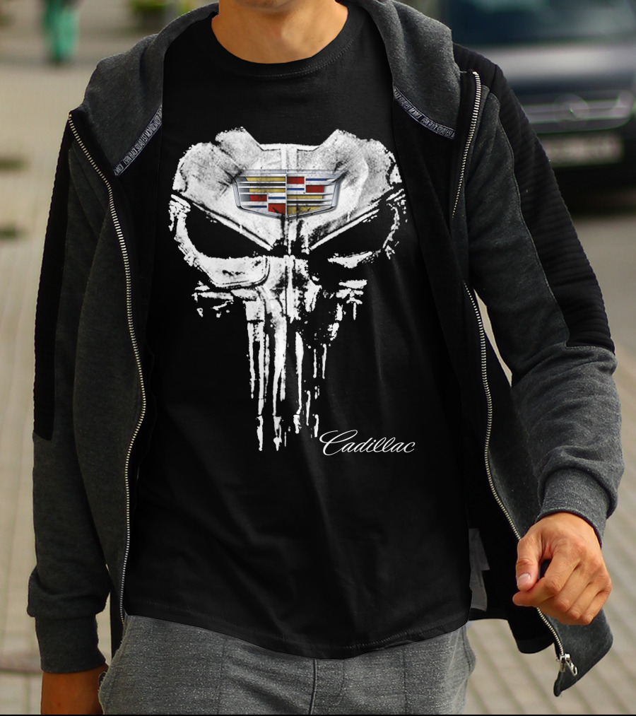 Cadillac Punisher Logo Design Cad07 T-Shirt