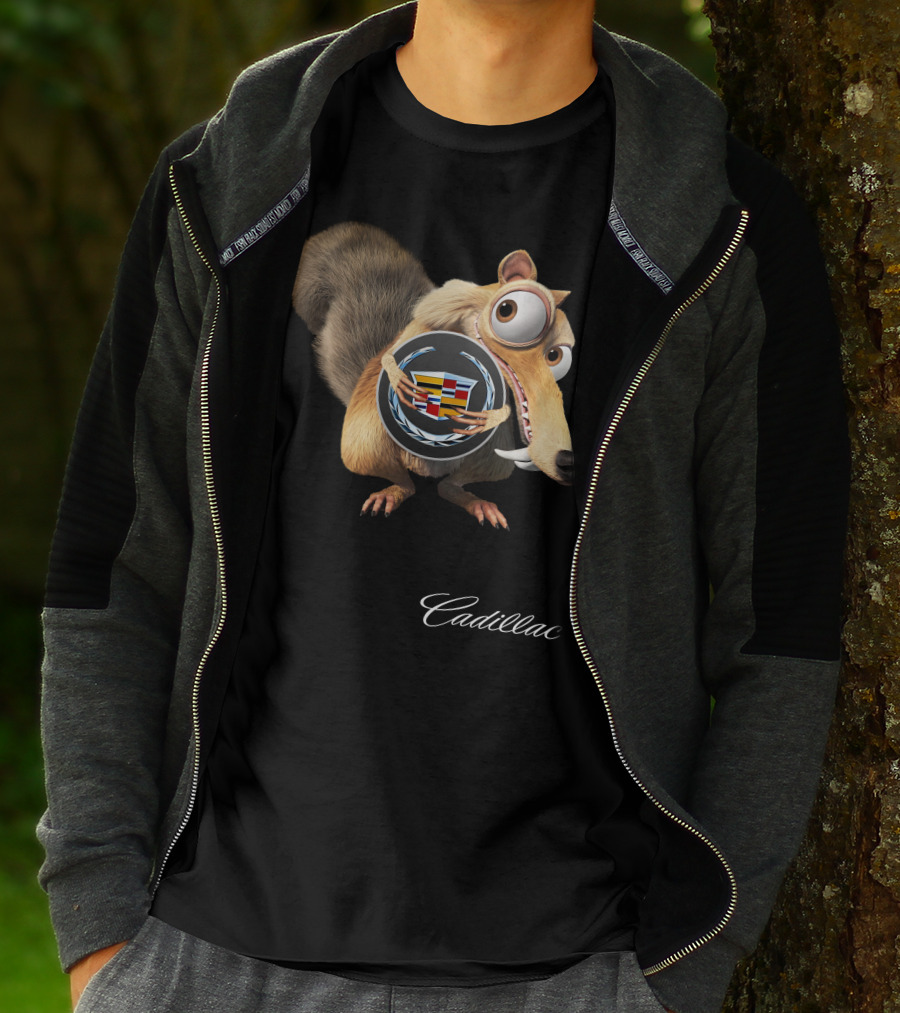 Scrat Cadillac Logo Crossover T-Shirt