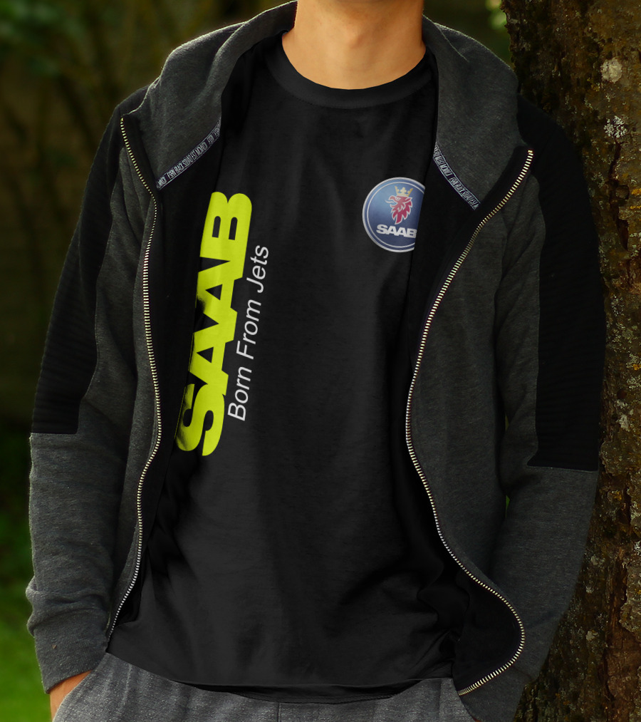 Saab Born From Jets Logo T-Shirt