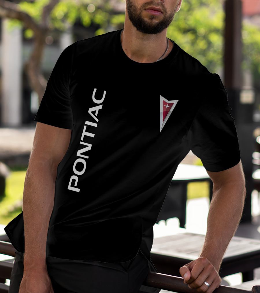 Pontiac Vintage Logo Vertical T-Shirt