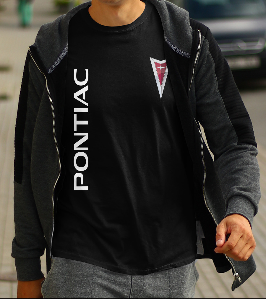 Pontiac Vintage Logo Vertical T-Shirt