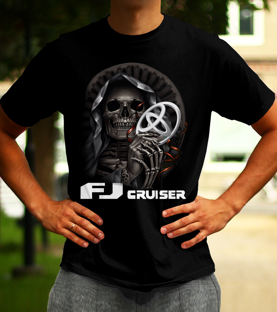 Fj Cruiser Skull With Hood And Symbol T-Shirt