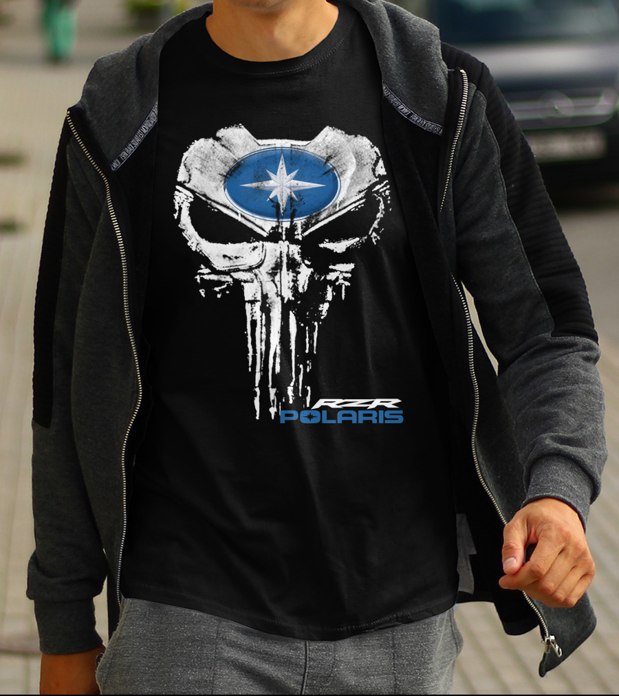 Rzr 06 Polaris Star Emblem Skull T-Shirt