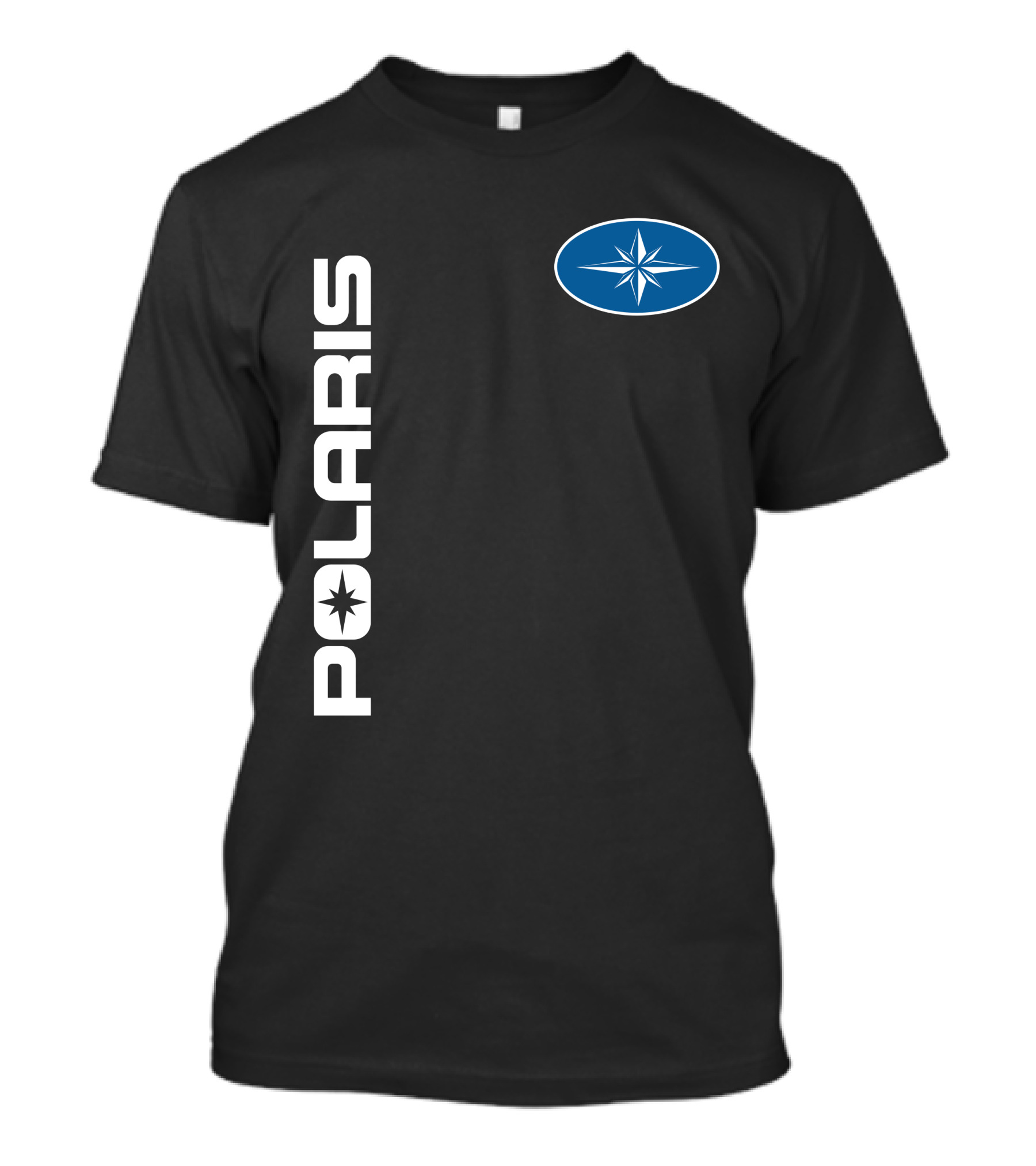 Polaris Star Logo Blue Oval T-Shirt