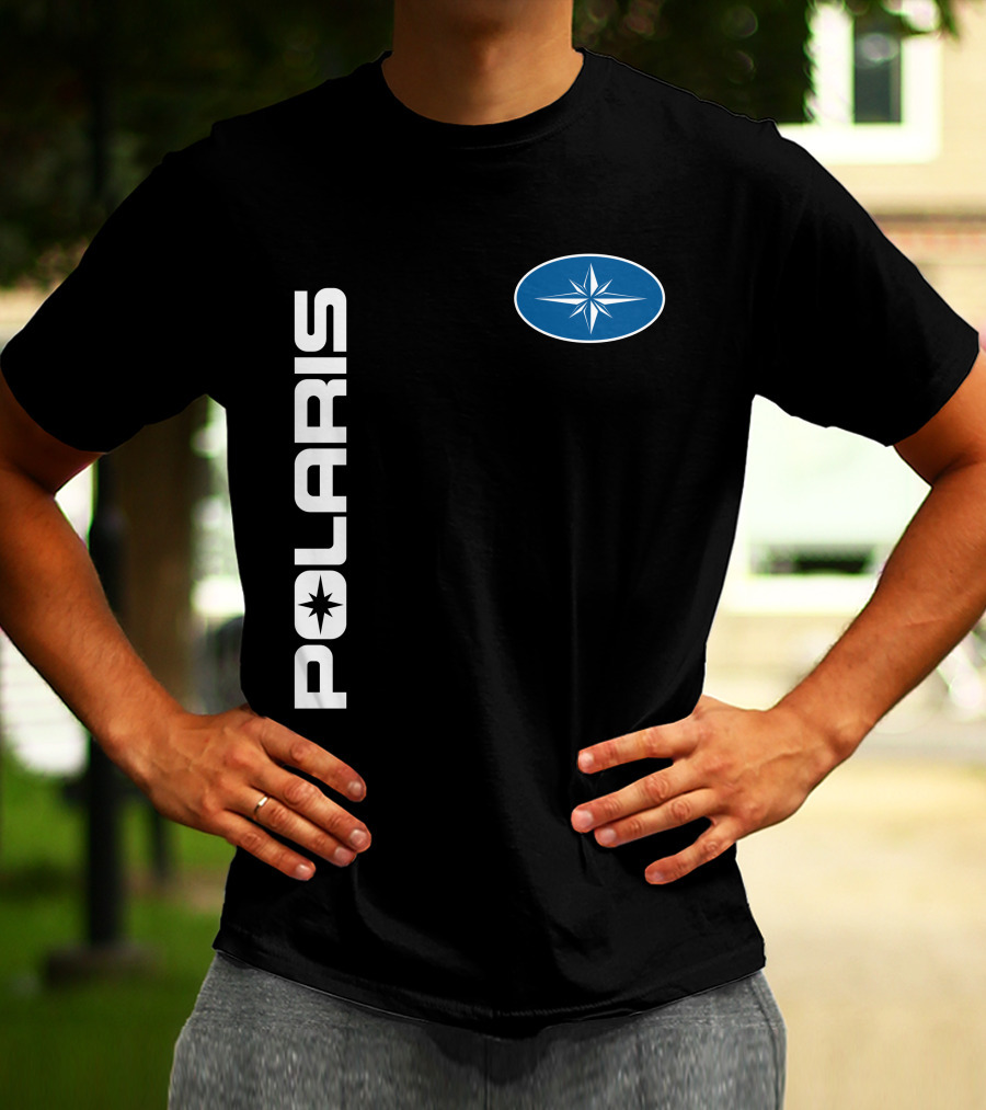 Polaris Star Logo Blue Oval T-Shirt