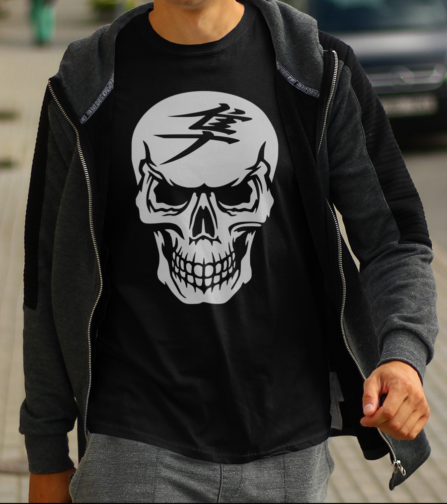 Hayabusa Skull Japanese Kanji Symbol T-Shirt