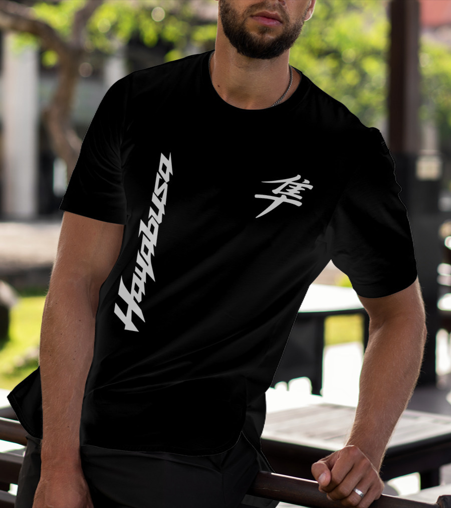 Hayabusa 01 Japanese Kanji Moto Racing T-Shirt