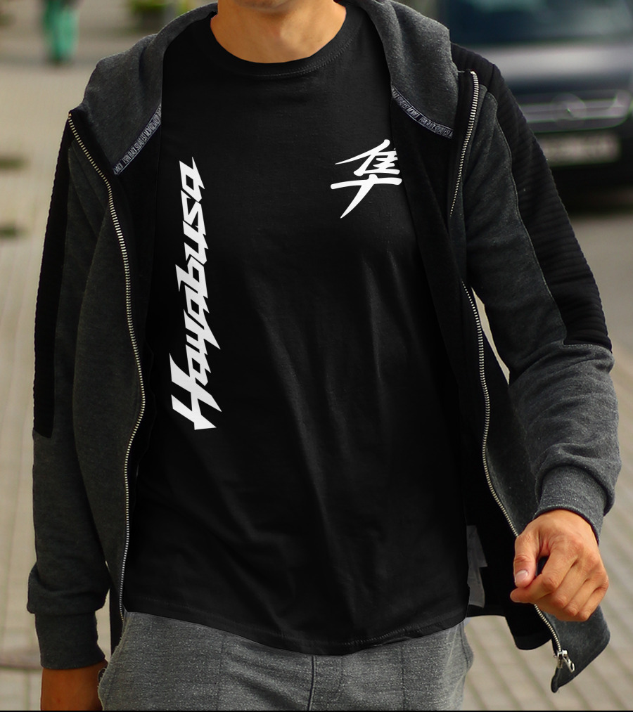 Hayabusa 01 Japanese Kanji Moto Racing T-Shirt