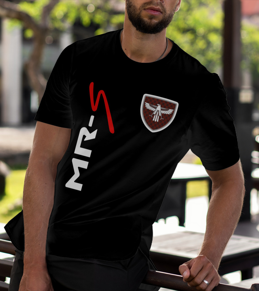 Mr-S Toyota Racing Logo With Red Stylized Text And Eagle Badge T-Shirt