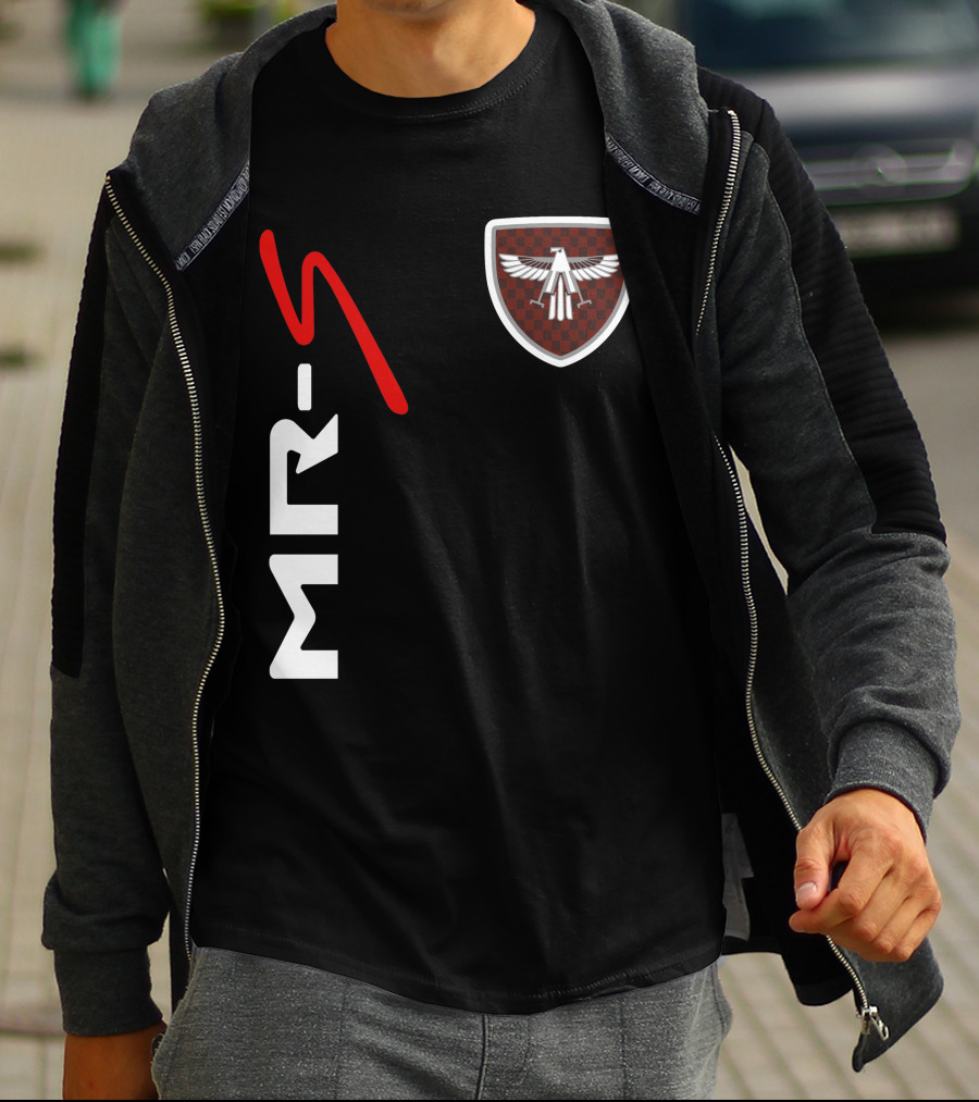 Mr-S Toyota Racing Logo With Red Stylized Text And Eagle Badge T-Shirt