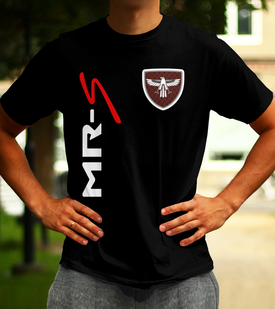 Mr-S Toyota Racing Logo With Red Stylized Text And Eagle Badge T-Shirt