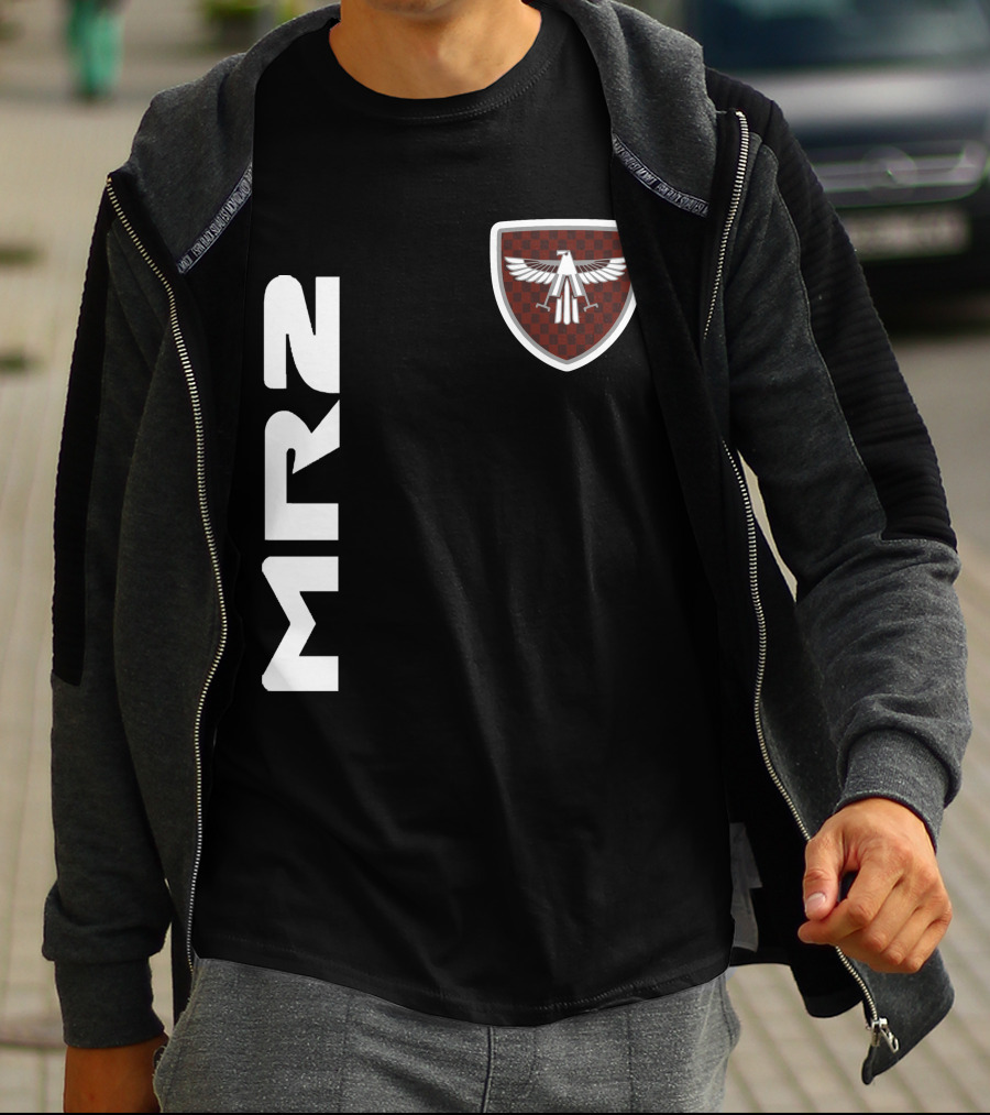 Mr2 03 Eagle Emblem Racing Checkerboard Crest T-Shirt