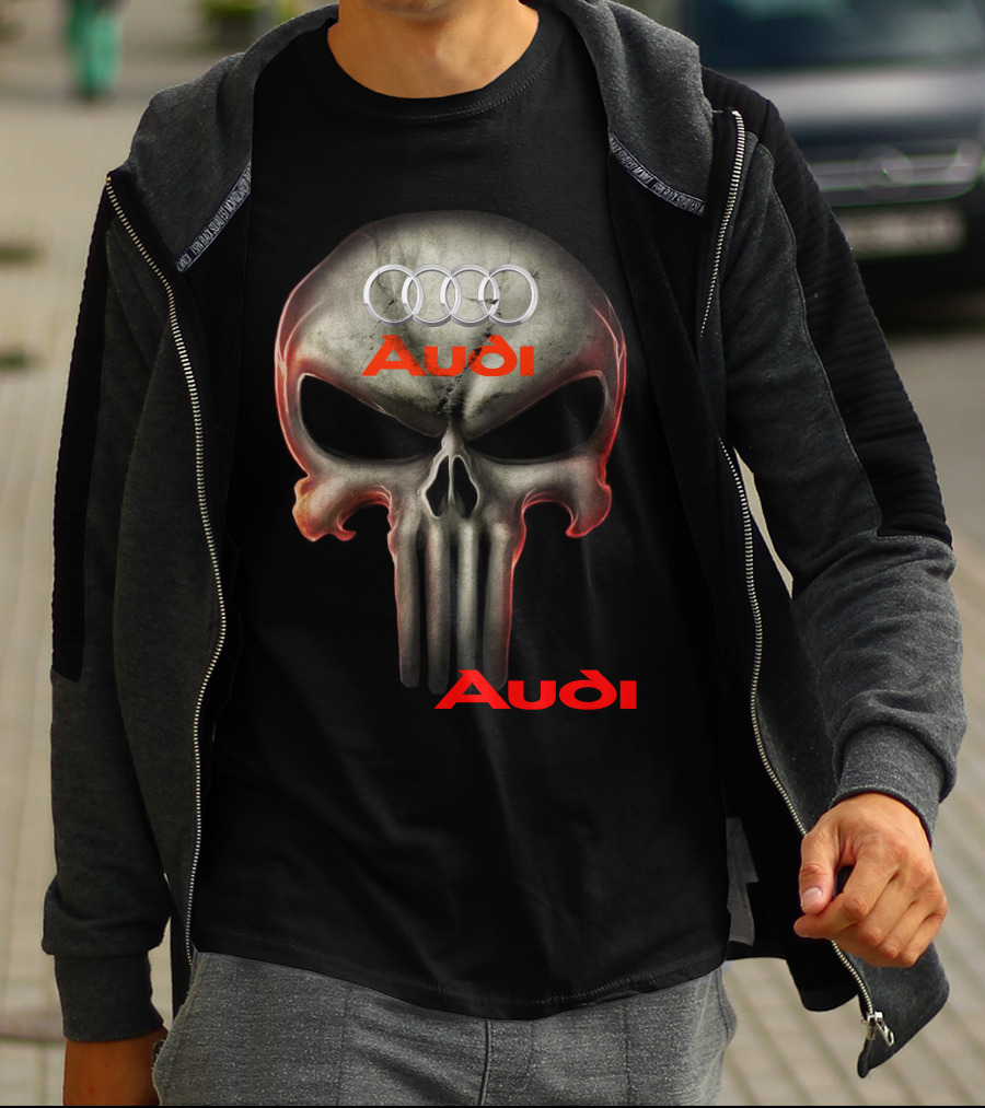 Audi Skull 08 Rings T-Shirt
