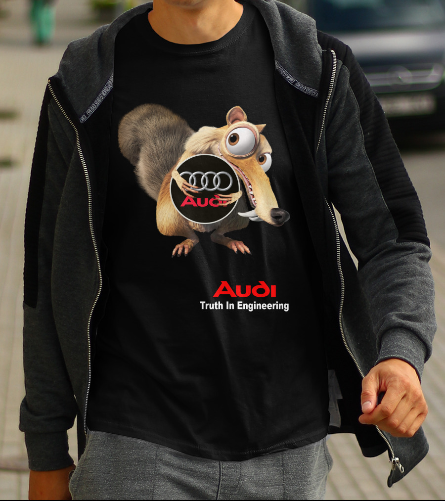 Audi Truth In Engineering Ice Age Scrat Crossover T-Shirt