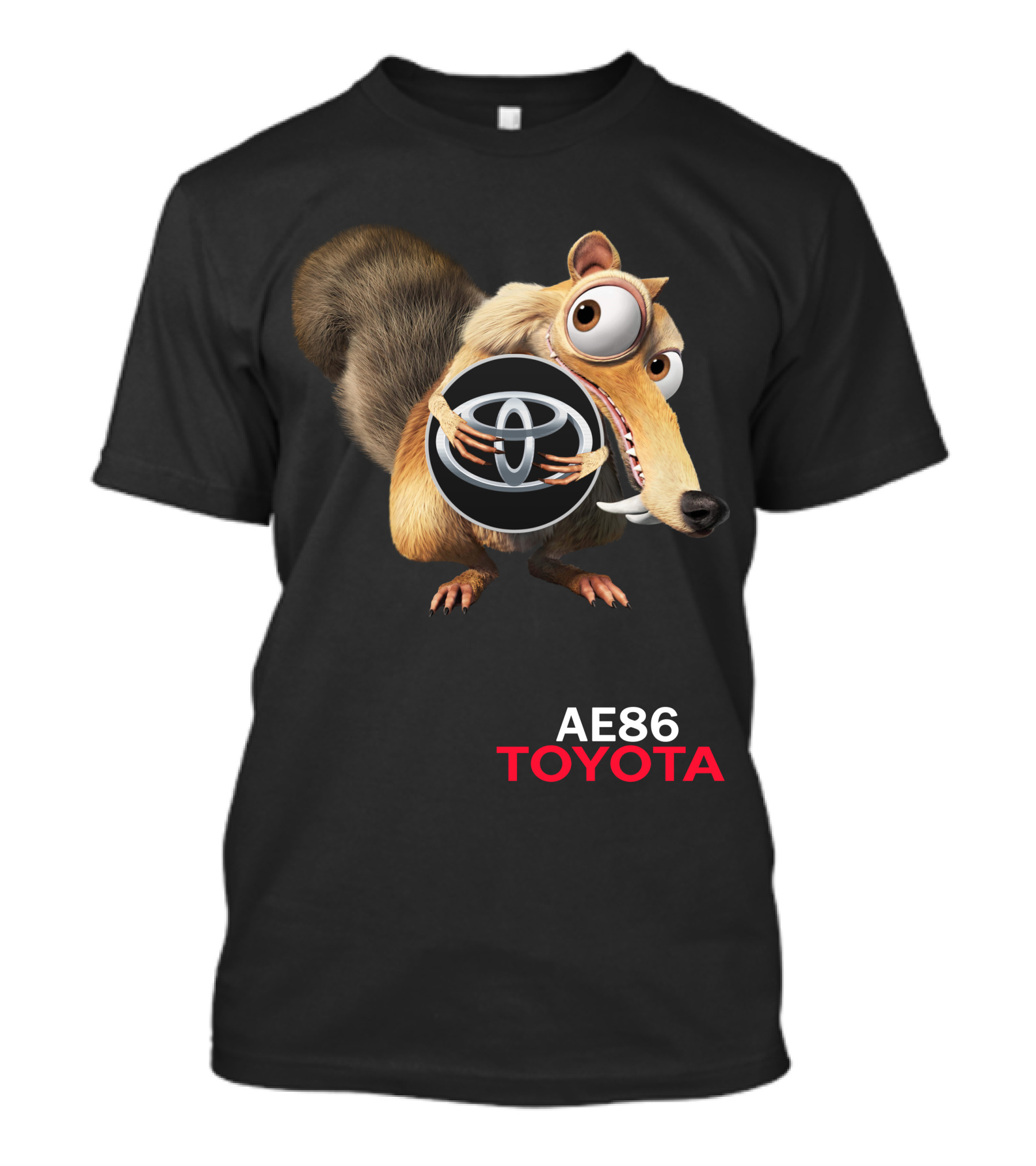 Ae86 Toyota 05 Ice Age Scrat Holding T-Shirt