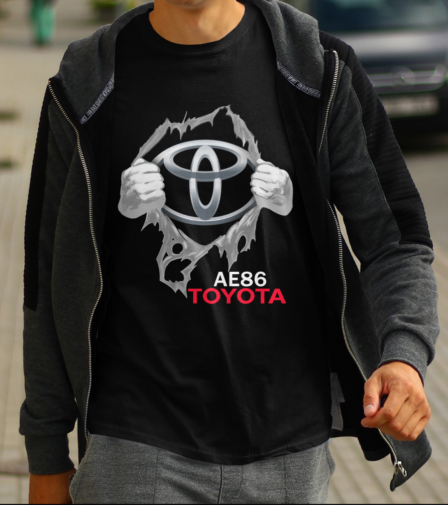 Ae86 Toyota Logo Ripped T-Shirt
