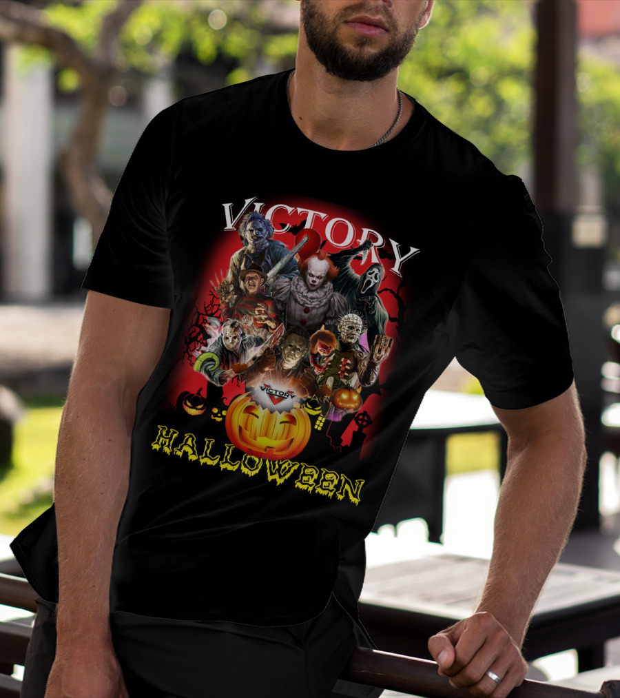 Victory Halloween Horror Movie Icons T-Shirt