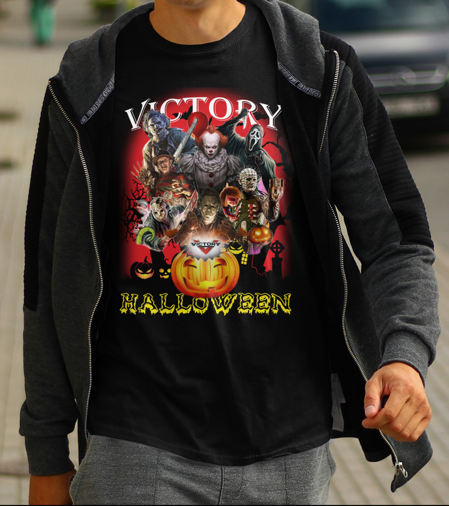 Victory Halloween Horror Movie Icons T-Shirt