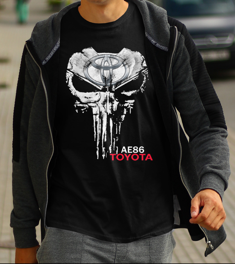 Ae86 Toyota Punisher Skull T-Shirt