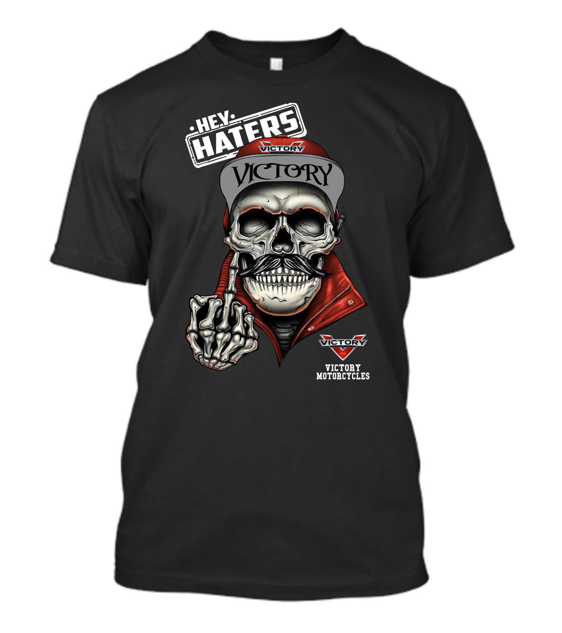 Hey Haters Victory Victory Motorcycles T-Shirt