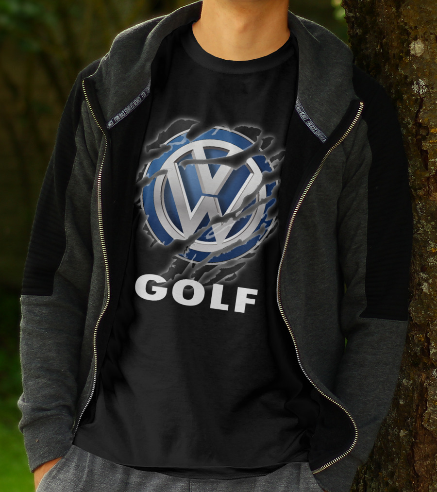 Volkswagen Golf Logo With Claw Marks T-Shirt