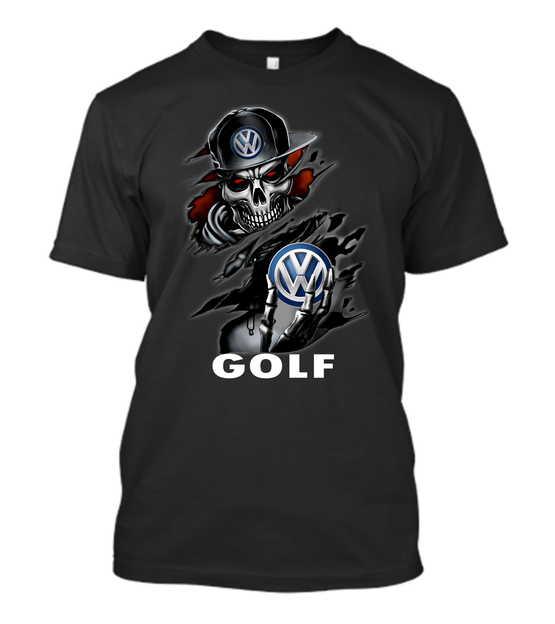 Volkswagen Golf Skull Cap T-Shirt