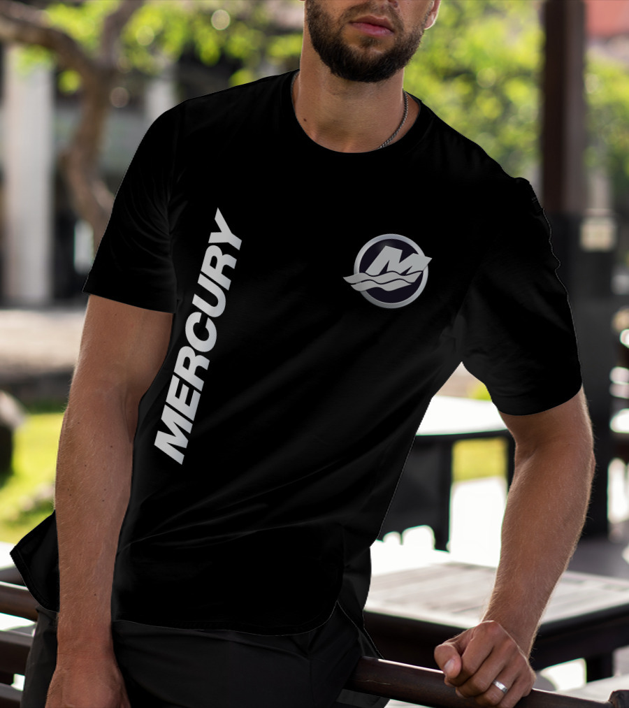 Mercury Marine 07 Logo With Stylized M And Waves T-Shirt