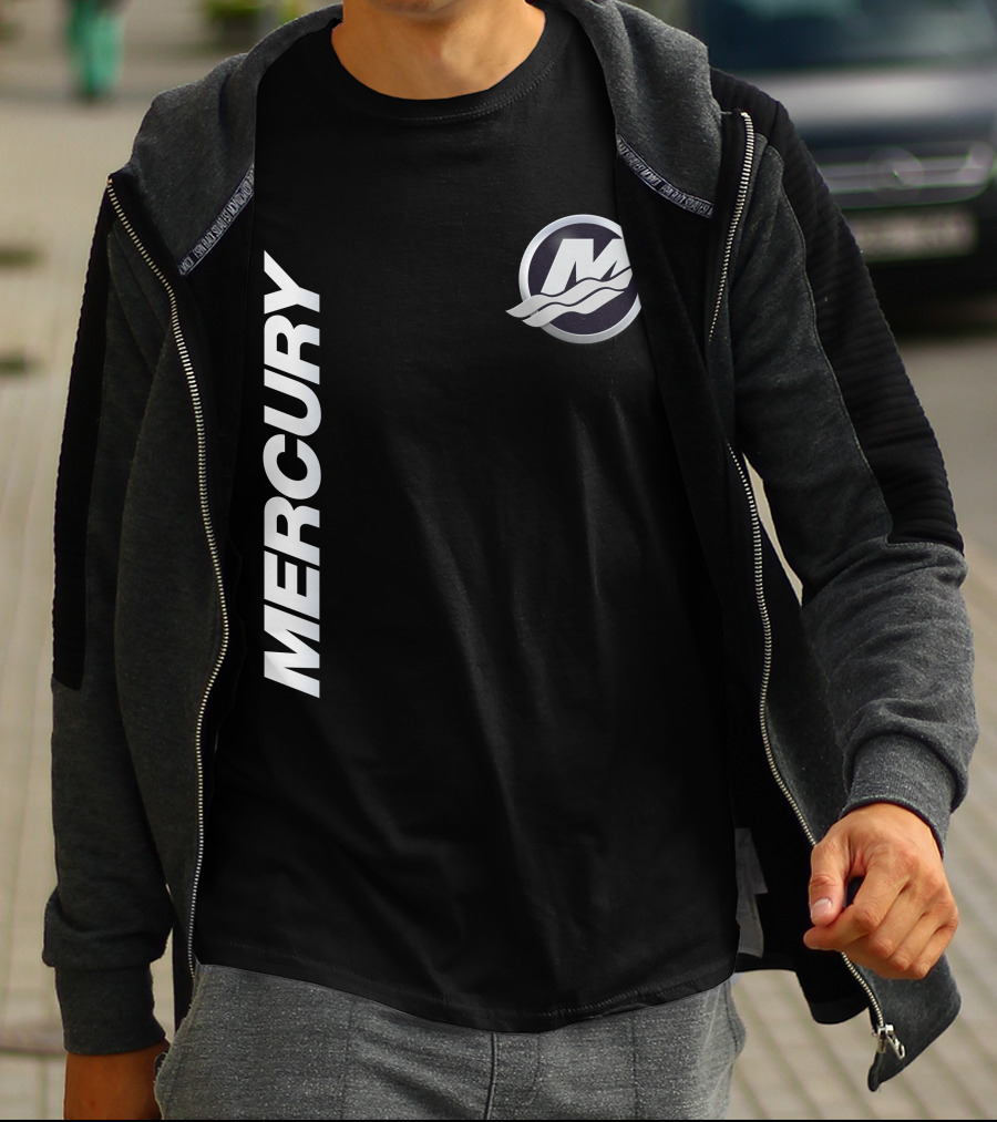 Mercury Marine 07 Logo With Stylized M And Waves T-Shirt