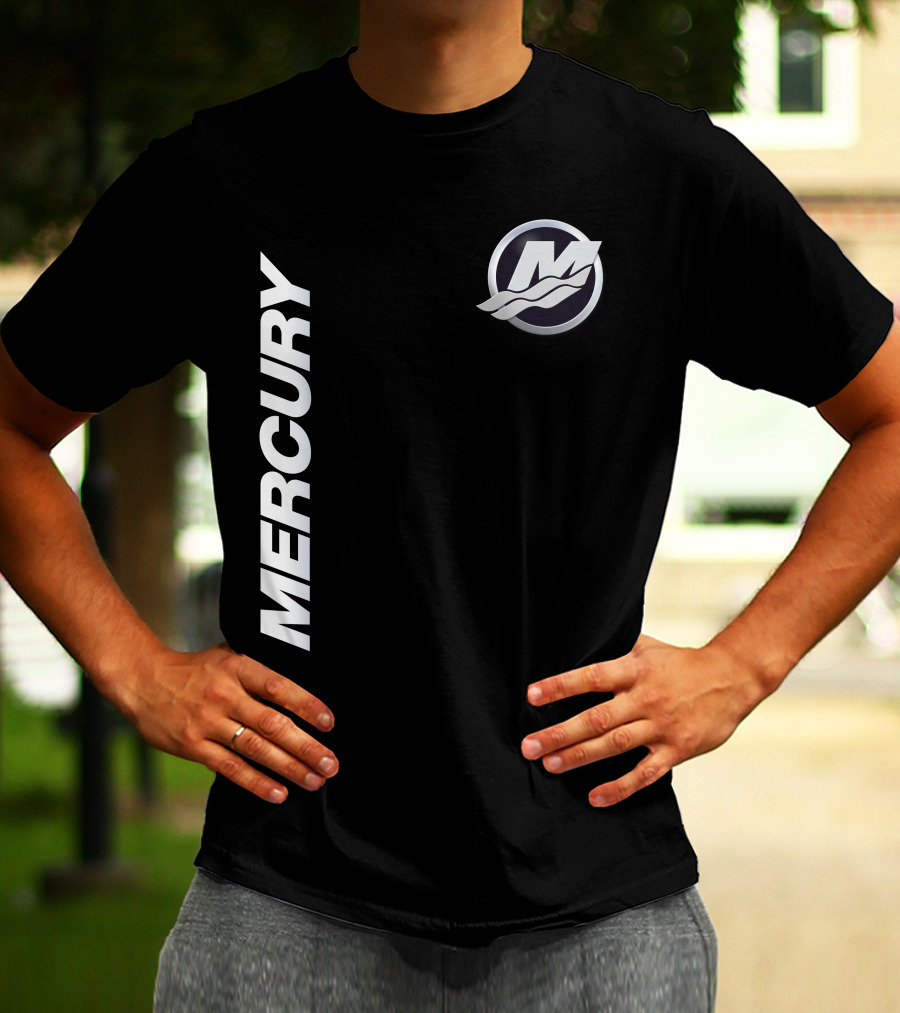 Mercury Marine 07 Logo With Stylized M And Waves T-Shirt