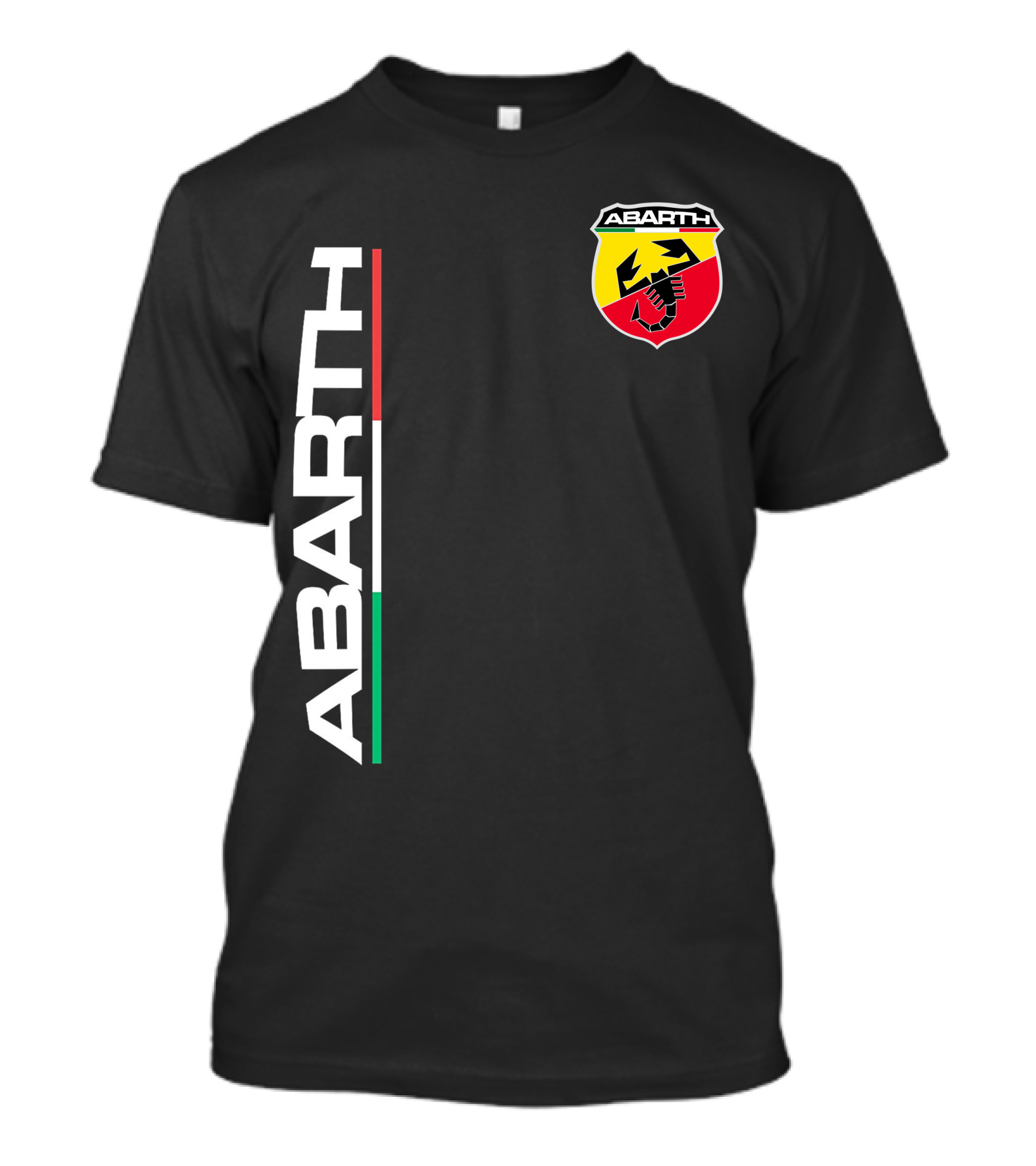 Abarth Logo With Italian Flag Colors And Scorpion T-Shirt