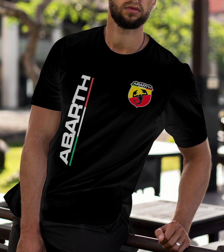 Abarth Logo With Italian Flag Colors And Scorpion T-Shirt