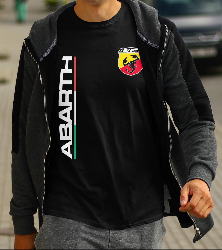 Abarth Logo With Italian Flag Colors And Scorpion T-Shirt