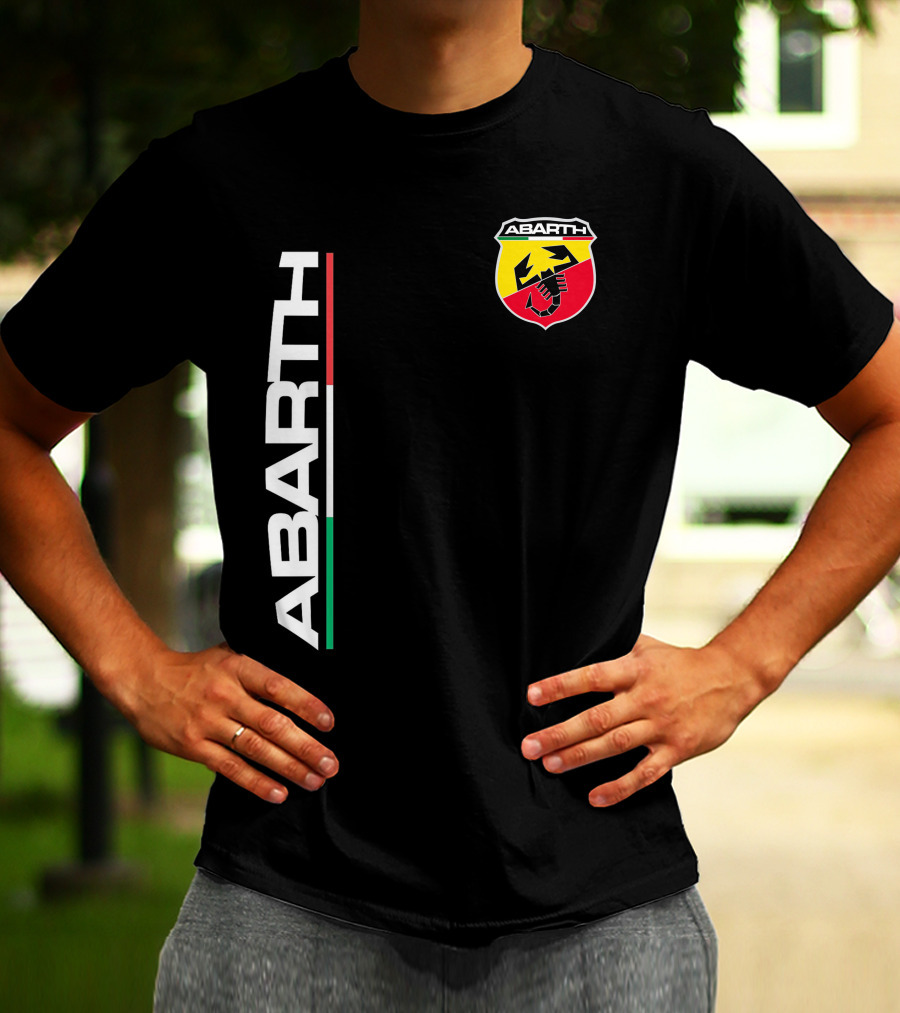 Abarth Logo With Italian Flag Colors And Scorpion T-Shirt