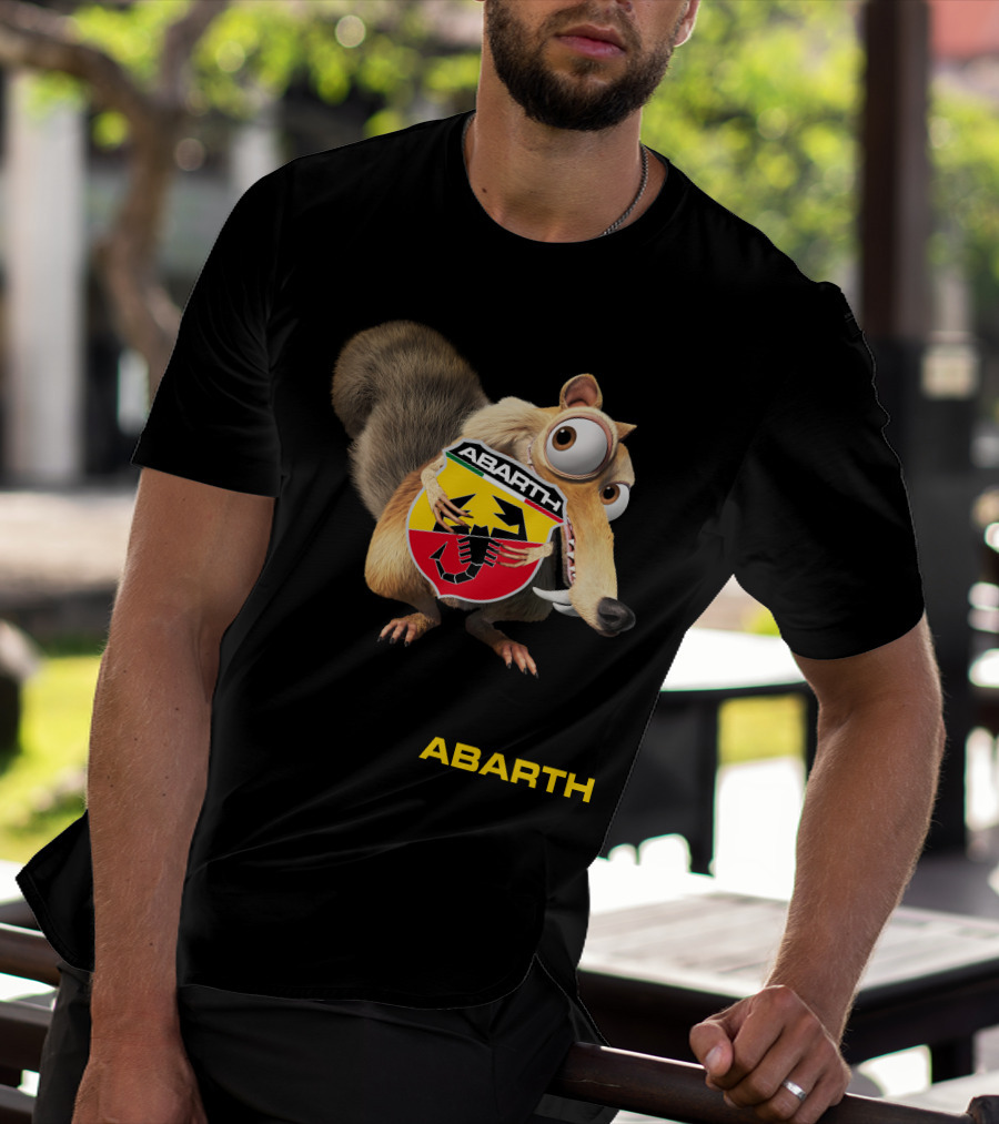 Abarth Ice Age Scrat Holding Scorpion T-Shirt