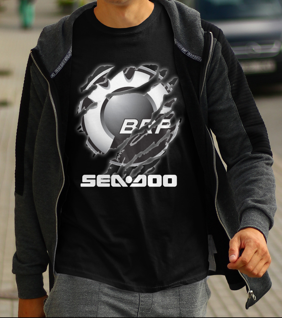 Brp Sea-Doo Logo Ripped Claw Marks T-Shirt