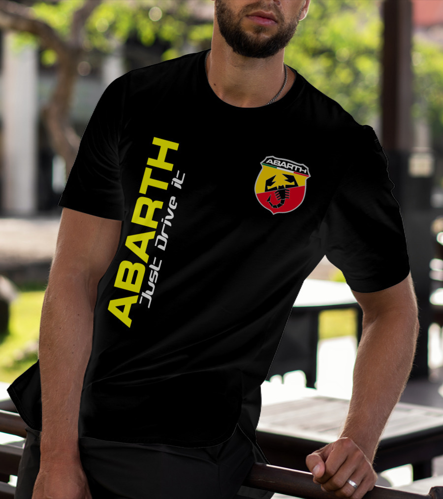 Abarth Just Drive It Scorpion Shield T-Shirt