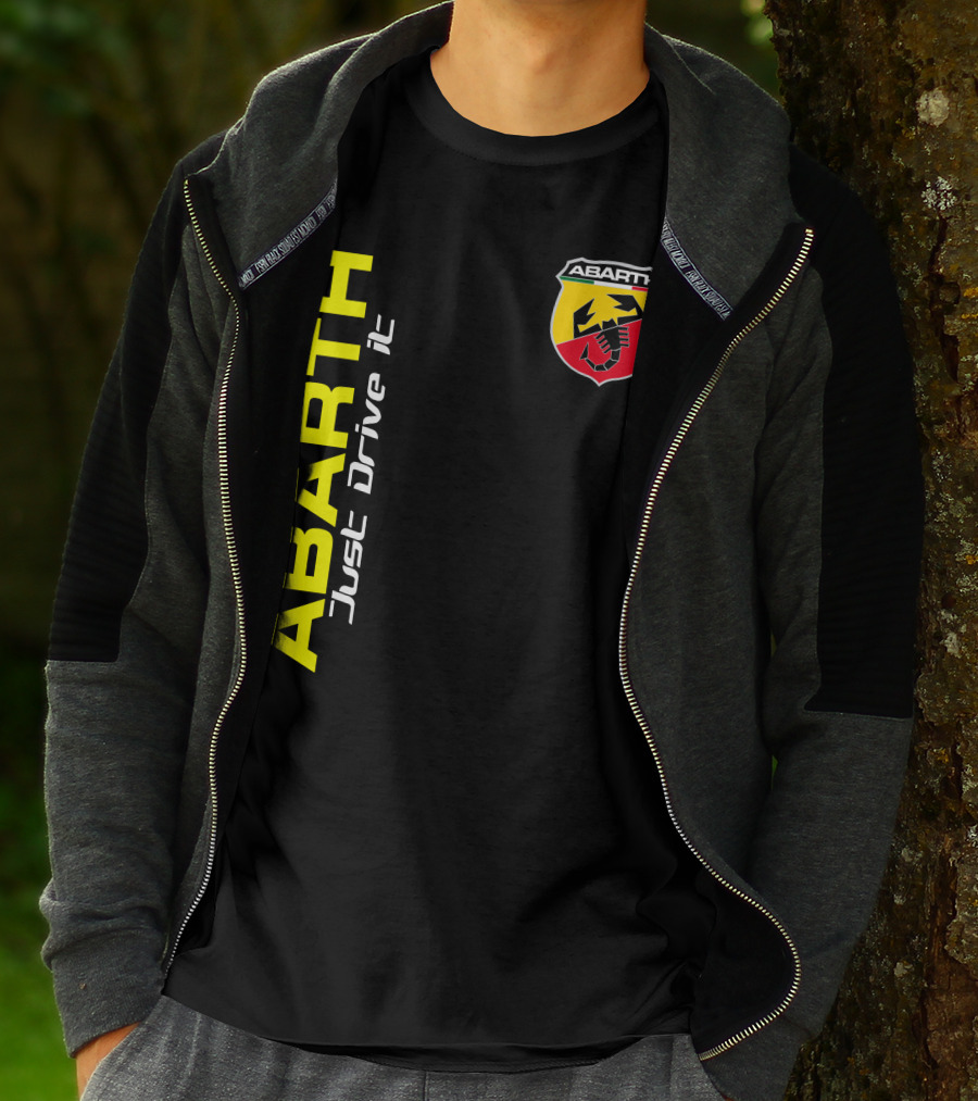 Abarth Just Drive It Scorpion Shield T-Shirt