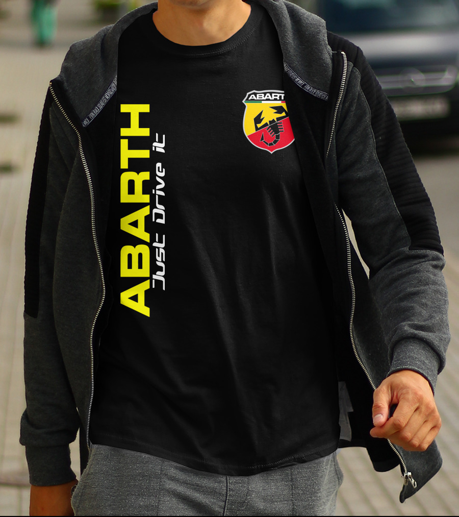 Abarth Just Drive It Scorpion Shield T-Shirt