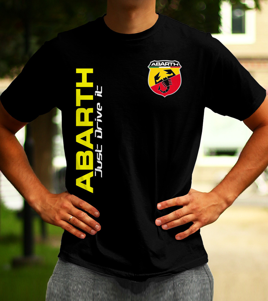 Abarth Just Drive It Scorpion Shield T-Shirt