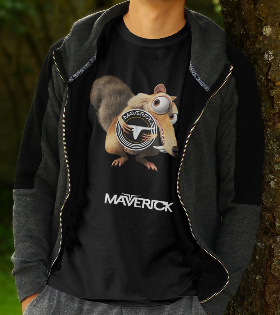 Maverick Tesla Ice Age Scrat Collaboration T-Shirt