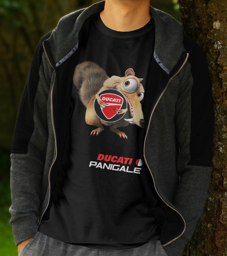 Ducati Panigale 04 With Animated Squirrel T-Shirt