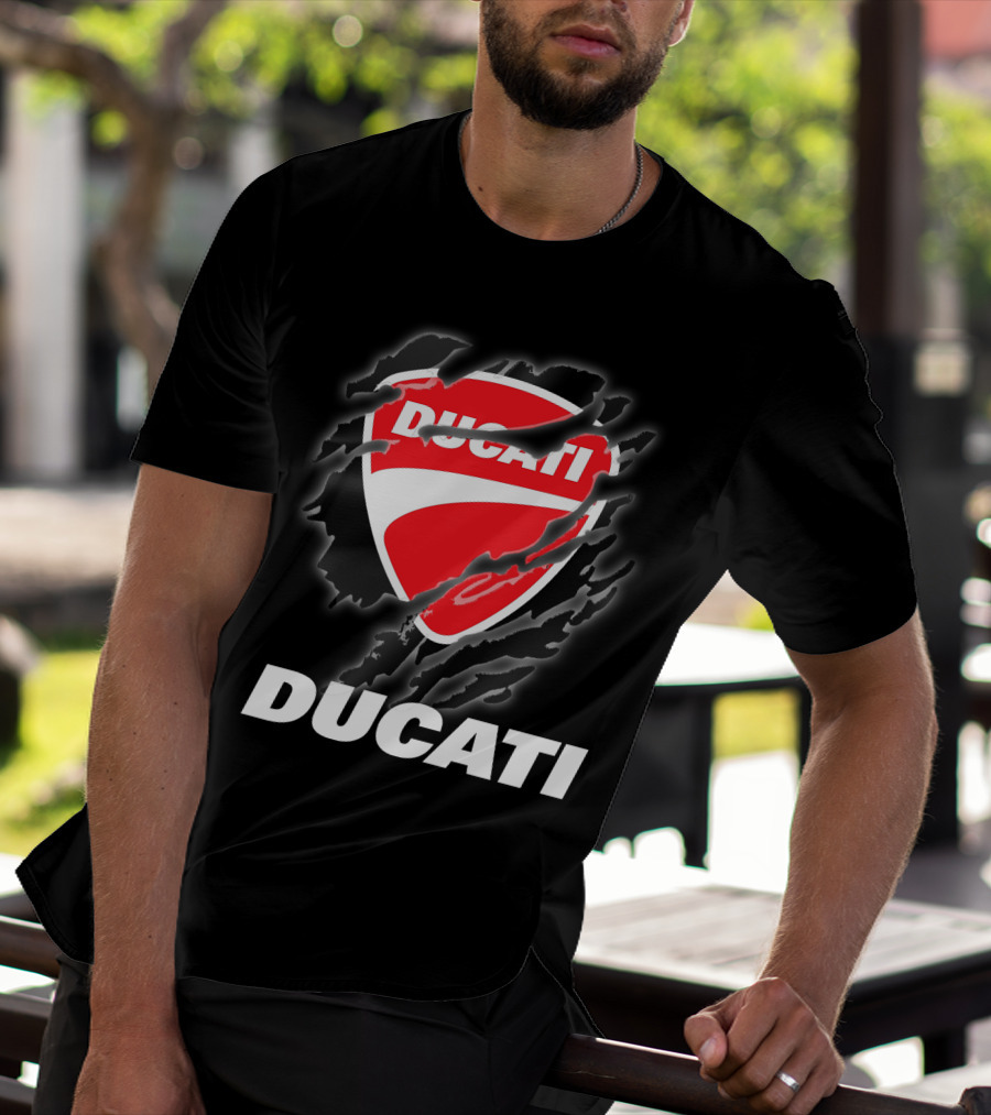 Ducati Logo Red Shield Moto Enthusiast T-Shirt