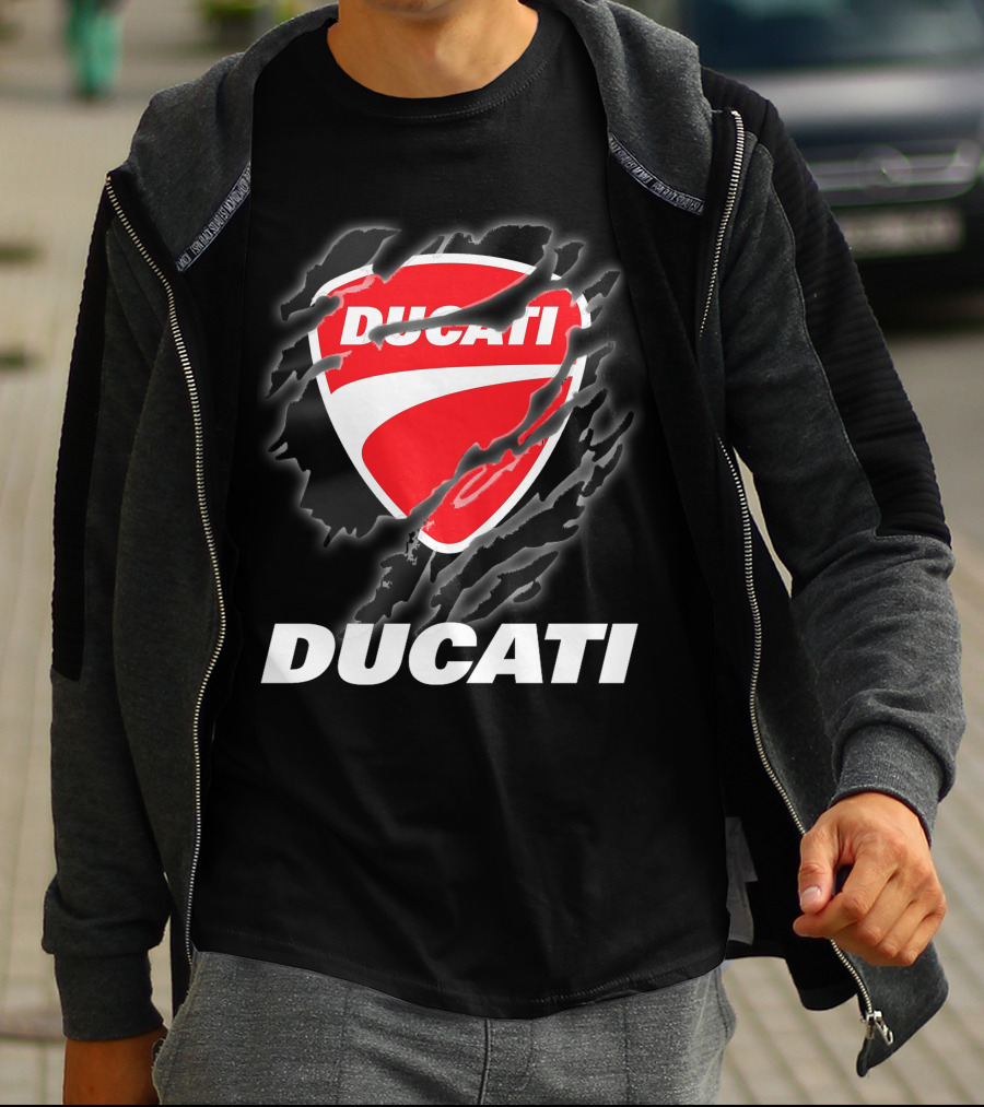Ducati Logo Red Shield Moto Enthusiast T-Shirt